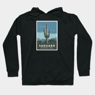 Minimal Poster of  Cactus, Saguaro National Park Hoodie